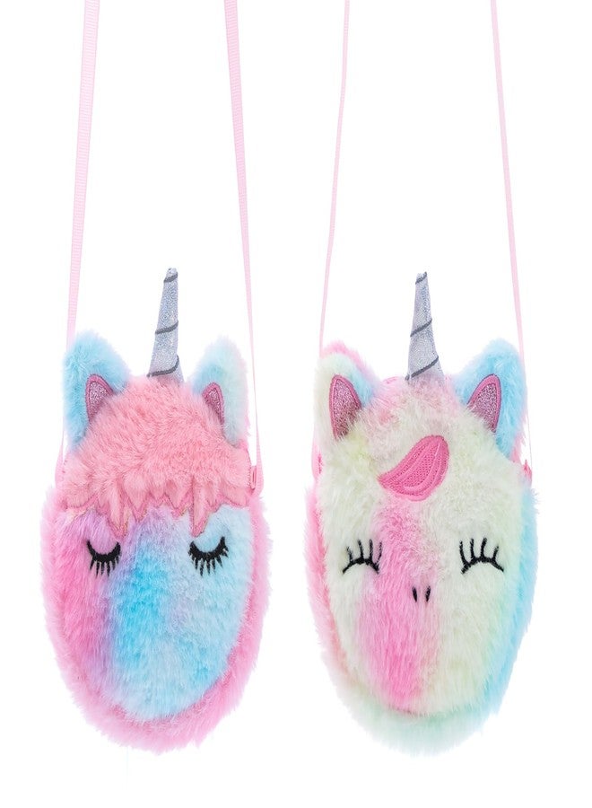 Hiflyer 2 Pack Mini Crossbody Bag - Kids Shoulder Bags, Small Sling Bag for Travel, Unicorn Sling Bag for Girls (Color 2) - Image 1